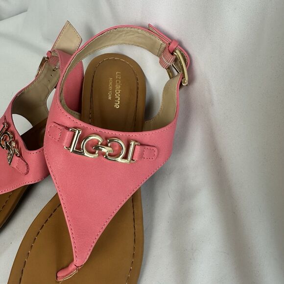 Women’s Liz Claiborne memory foam thong sandals size 8 Dressy Casual - Picture 4 of 9